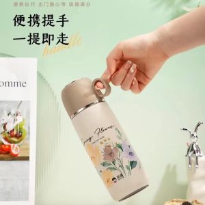 แก้วน้ำสแตนเลส 304 ความจุขนาดใหญ่ แก้วน้ำรักสำหรับคู่รัก แก้วน้ำรักสำหรับเด็กและนักเรียน ความสวยงามระดับพรีเมียม