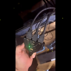 AKIRO HOME HDMI Switch 4K 3 Port HDMI Switch Splitter 3 In 1 Out Converter wt Pigtail Cable Supports 4K 3D 1080P HD Audio ForRoku 3 TV HD Projector