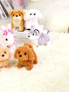 SKISOPGO ของเล่น ตุ๊กตาสุนัข น้องหมา ของเล่นเด็ก เดินได้ มีเสียง ใส่ถ่านธรรมดา