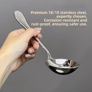 OUSKA | Large Deep Stainless Steel Soup Spoon