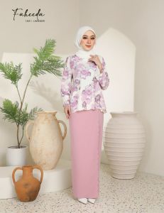 baju kurung mini kurung faheeda floral kurung Raya