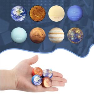 12pcs Planet Elastic Ball Children Bouncy Ball Toy Rubber Indoor And Outdoor Toys  Starry Sky Elastic Ball Juggling Jumping Ball