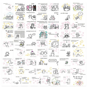 HelloKitty กระดาษติดเครื่องมือเขียนบันทึก DIY สำหรับโทรศัพท์มือถือ แผ่นดิสก์ กระดาษติดกาวกันน้ำ กางเกงขาสั้นลายการ์ตูน