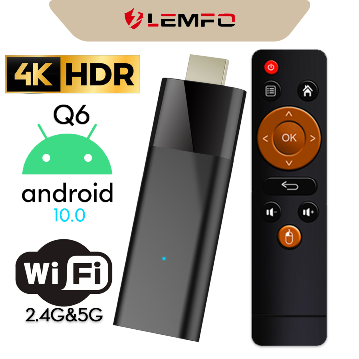 LEMFO Q6 Mini TV Stick Android 10 Chipest H313 Quad Core ARM Cortex A53 ...