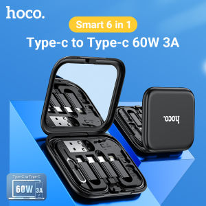 [New] HOCO U114 100% Original 60W Fast Charging Set 3A Type C to Type-C Fast charge Cable/For Micro to Type-c / Lightning to Type-c / USB to Type-c Adapter Mobile Phone Card pin Contain on holder box For All Smartphones