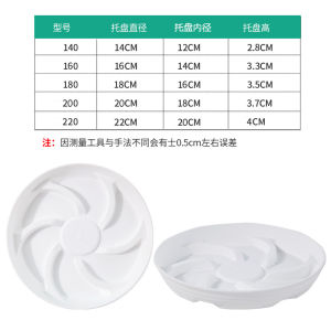 Thickened Durable Flower Pot Tray Breathable Heat Resistant Large Size Pot Support Plate Deepened Plant Stand Garden Supplies
