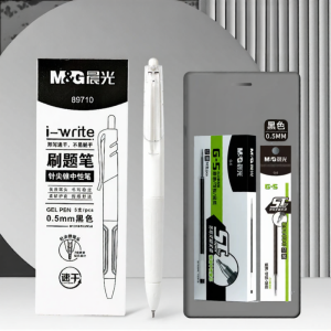 M&G | Morning Light Quick Dry Click Neutral Pen Exam Special Use Student Use ST Tip Black Pen Carbon Pen Core Water Based Pen