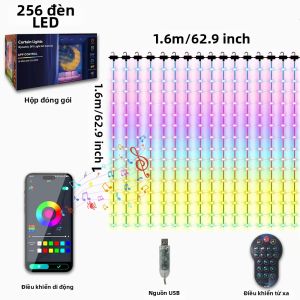 Đèn Rèm Thông Minh WiFi 400 LED Trang Trí Giáng Sinh Ngoài Trời Điều Khiển Bằng Ứng Dụng Alexa Google Home Chế Độ Nhạc Chống Nước IP65