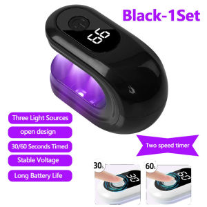Mini UV LED Nail Dryer Lamp LCD Display 30/ 60S Timer Quick Curing Gel Polish USB Portable Manicure Tool