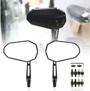 New Motorcycle Rear View Side Mirrors Street Sport Bike Universal 8/10MM For Harley Yamaha Kawasaki Suzuki Honda Chopper Cruiser