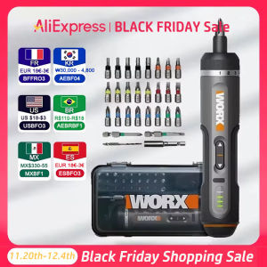 WORX WX242 Mini Electrical Screwdriver Set Smart Cordless Electric Screw Driver Rechargeable With 30 Bit Set Power Drill Tools