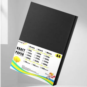 50sheets A4 Cardboard 120g White Black Brown Kraft Paper For DIY Handmade Painting Watercolor Package Inkjet Laser Printer