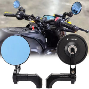 7/8" 22mm Universal Motorcycle CNC Rearview Mirrors Side Mirror Retro Round Mirror Handlebar End Side Mirror E-bike Scooter Side mirror Cafe Racer  For click150 Winner X Yamaha mio Lambretta X300 Aprilia sr gt200 etc.