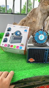 Đài FM radilo 4in1 FP 128S Có Đài FM Đèn Pin Sạc Năng Lượng Mặt Trời – Hỗ Trợ USB Bluetooth TF AUX Nhỏ Gọn Thông Minh