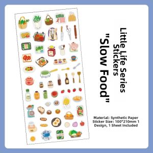 Minimalist & INS Style Life Goods Food Sticker Decal