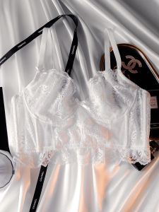 Áo Ngực Ren Lưới Mỏng Trong Suốt Gợi Cảm Thoáng Khí Màu Trắng Cho Nữ Áo Ngực Ren Nylon Mùa Hè 2023 Áo Ngực Không Dây Kiểu Dáng Chữ V