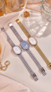 REBIRTH Jam Tangan Wanita Mode Anggun Kasual Sederhana Penunjuk Tali Paduan Jam Tangan Cewek COD