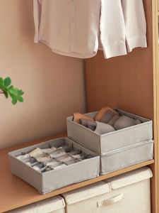 กล่องเก็บเสื้อผ้าชั้นในผ้าฝ้ายแท้แบบลิ้นชัก กล่องใส่ถุงเท้า กล่องเก็บเสื้อผ้าส่วนตัว กล่องเก็บเสื้อผ้าแบบพับได้ กล่องเก็บของแบบญี่ปุ่น กล่องเก็บของขนาดใหญ่