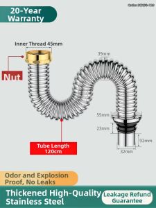 TAOSHI | Deodorant Drain Pipe Set For Kitchen Sink