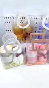 Set quà tặng cốc uống nước kèm khăn gấu bông tự gấp cute LILA SETTUICOC