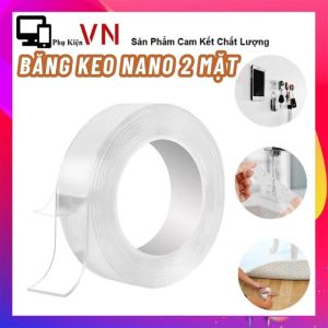 Băng Keo Nano 2 Mặt Siêu Dính Trong Suốt Dài 3M / 5M Chất Liệu Acrylic Dán Mọi Vật Dụng - Băng Dính 2 Mặt Chống Thắm Đa Năng Trong Suốt Dạng Gel 3M Dày 08 mm 11 mm Siêu Dính