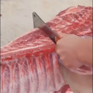 Pisau Daging Pisau Detak Pisau Baja Tahan Karat Berkualitas Tinggi 3 Buah Set