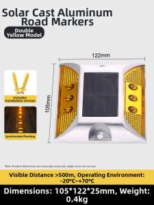 DIQIANG | Solar Road Stud Light Reflector 2 Sides