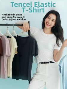 Eifini | Áo Thun Tay Ngắn Thông Hơi cho Phụ Nữ