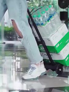 Foldable Cargo Shopping Trolley Brake Wheel