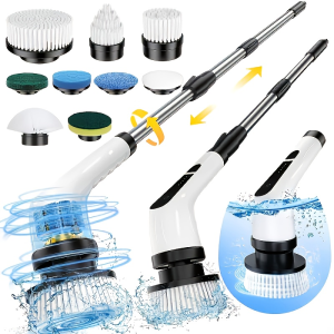 9 in 1 Multifunctional Handheld Electric Cleaning Brush With Telescopic Function Bathroom Floor And Kitchen Cleaning Tool