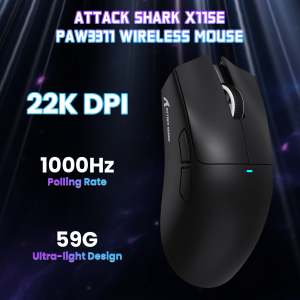 ATTACK SHARK | ATTACK SHARK X11SE  Tri-Mode Wireless Gaming Mouse Lightweight22000DPI 65H Battery Ergonomic Design for Precision Gaming