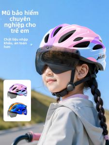 Ventilated Safety Helmet with Goggles for Children