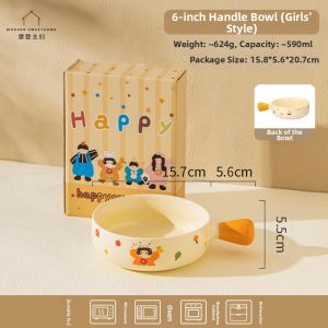 MODERN SWEETHOME | Handle Microwave Oven Air Fryer Safe Bowl