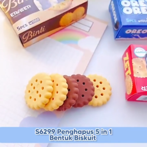 PENGHAPUS PENSIL MOTIF BISCUIT/ ERASER PENCIL