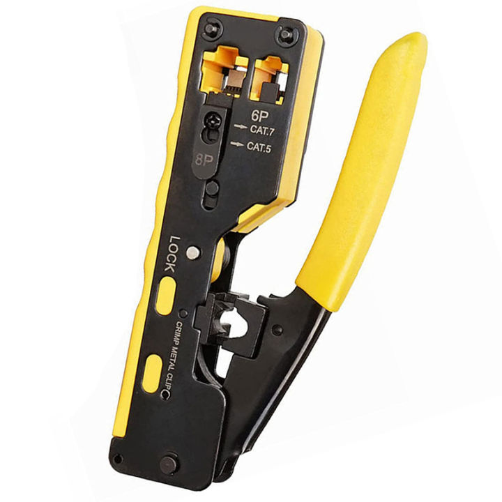 Zoerax Rj45 Pass Through Crimping Tool Crimp Tool For Rj45 Rj12 Rj11