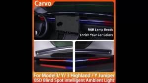 New Y Juniper Model 3 Highland Smart Air Vent Ambient Light System Blind Spot Monitoring BSD System for Tesla Model 3 Y 2021+