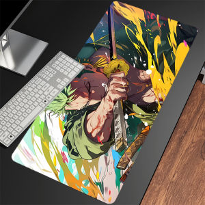Bandai | Anime Mouse Pad Laptop Computer Gamer Desk Mat O-one P-piece Zoro Large Gaming E-sports Mousepad Rubber Keyboard Pad Mausepad