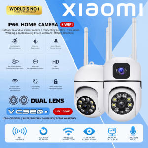 Xiaomi Dual Lens CCTV Camera Outdoor Waterproof Wireless IP Camera Full Color Night Auto Tracking Alarm With Audio and Speaker Wireless IP Security Cameras