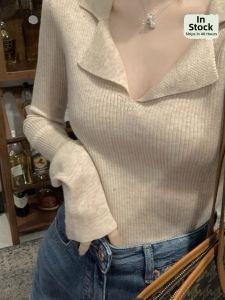 HUOLISI | Autumn Wool POLO Neck Design Knitwear
