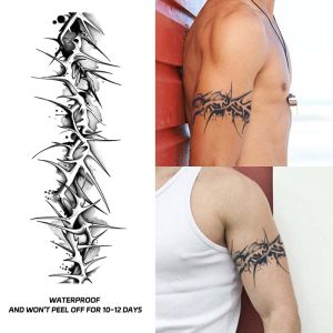 Thorn armband long-lasting waterproof 1-2 weeks temporary tattoo sticker realistic semi-permanent fake tattoo