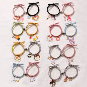 A Pair of Cute Dinosaur Sanliou Dinosaur Cat and Mouse Couple Bracelet Magnetic Pendant Jewelry