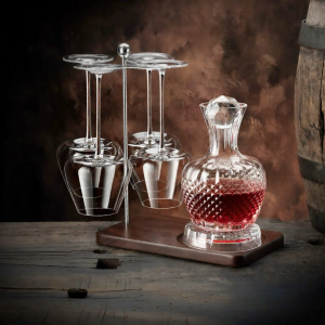 BOANG | Walnut Wood Wine Glass Display Rack