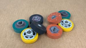 Roda Roll Karet Rubber Wheel Mesin Countinuos Band Sealer