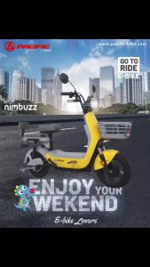 Pacific Nimbuzz Sepeda Listrik dengan Power 500W dan Battery Kering 48V 20.2Ah