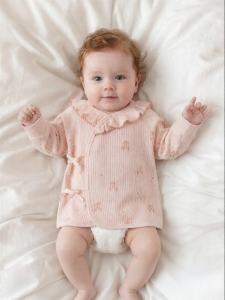 GURCOOC | Cotton Tie-up Newborn Baby Girl Long Sleeve Clothes 52