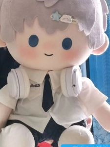 40cm Cotton Doll Clothes with Earphones Sitting Posture for Boy And Girl Dolls Collectible Toys Suitable for Ages 3 And above