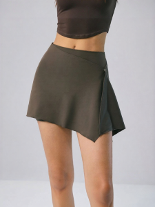 MITAOGIRL | Quick-Dry Two-Piece Look Sports Skirt Women High Waist Tennis Skirt