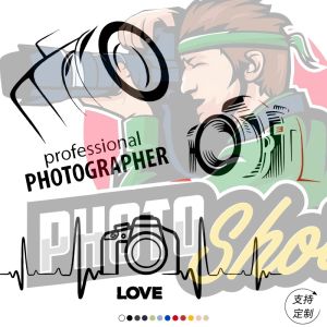 Photographer SLR Camera Camera Enthusiasts Customizable Clothes Teenagers Loose Short-Sleeved T-shirt Trendy Tops