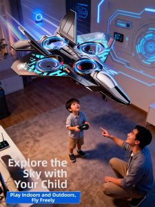 BABYSHOME | Remote Control Child-Safe Fighter Jet Model Toy