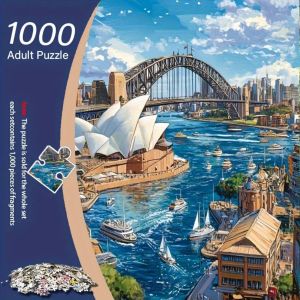 BILIBILI | 500/1000 Pieces Jigsaw Puzzle Sydney Harbour Jigsaw Puzzle Educational Toy for Kids Children s Games Christmas Gift
